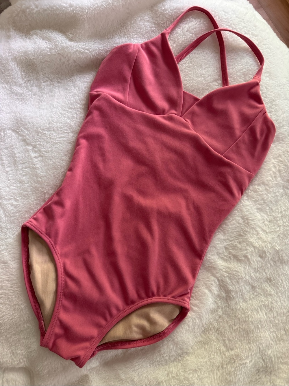 Jo + Jax 💗Girls Rose Pink Crossback Leotard YL